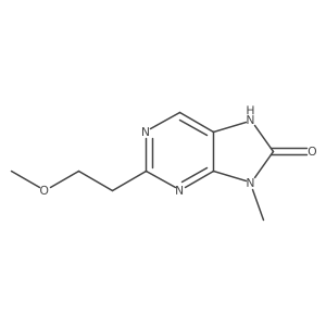 2-(2-methoxyethyl)-9-methyl-7,9-dihydro-8H-purine-8-one结构式