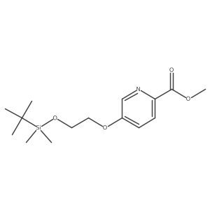 Methyl 5-[2-[tert-butyl(dimethyl)silyl]oxyethoxy]pyridine-2-carboxylate结构式