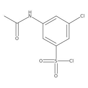 3-(Acetylamino)-5-chlorobenzenesulfonyl chloride Structure