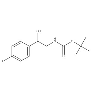 tert-butyl N-[(2S)-2-(4-fluorophenyl)-2-hydroxyethyl]carbamate结构式