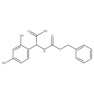 2,4-Dihydroxy-I+/--[[(phenylmethoxy)carbonyl]amino]benzeneacetic acid Structure