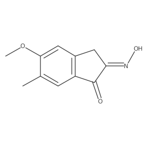 (2E)-2-hydroxyimino-5-methoxy-6-methyl-3H-inden-1-one Structure