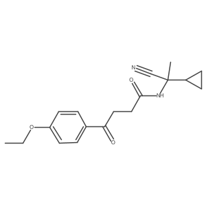N-(1-cyano-1-cyclopropylethyl)-4-(4-ethoxyphenyl)-4-oxobutanamide Structure
