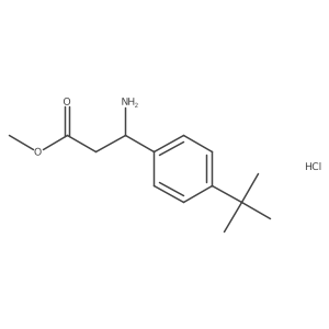 Methyl 3-amino-3-(4-tert-butylphenyl)propanoate hydrochloride Structure