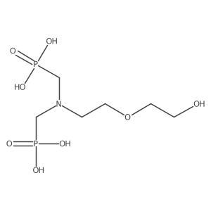 P,P'-[[[2-(2-Hydroxyethoxy)ethyl]imino]bis(methylene)]bis[phosphonic acid]结构式