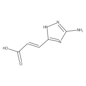 (2Z)-3-(5-Amino-1H-1,2,4-triazol-3-yl)acrylic acid nitrate结构式