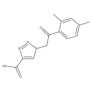 1-[2-(2,4-dimethylphenyl)-2-oxoethyl]-1H-1,2,3-triazole-4-carboxylic acid结构式