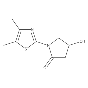 2-Pyrrolidinone, 1-(4,5-dimethyl-2-thiazolyl)-4-hydroxy- Structure