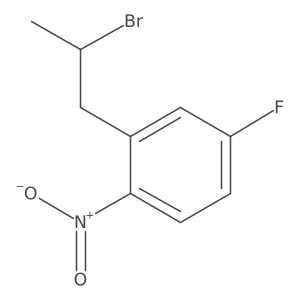 2-(2-Bromopropyl)-4-fluoro-1-nitrobenzene Structure