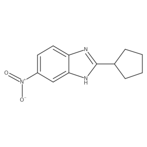 2-cyclopentyl-6-nitro-1H-1,3-benzodiazole Structure