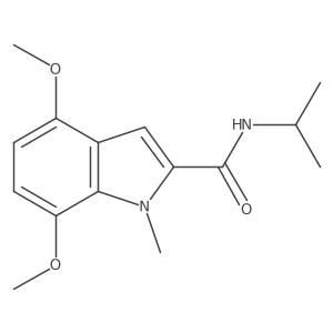 4,7-dimethoxy-1-methyl-N-(propan-2-yl)-1H-indole-2-carboxamide Structure