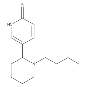 5-(1-Butylpiperidin-2-yl)pyridine-2(1H)-thione Structure
