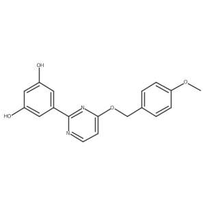 5-(4-((4-Methoxybenzyl)oxy)pyrimidin-2-yl)benzene-1,3-diol结构式