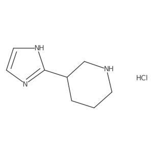 3-(1H-imidazol-2-yl)piperidine hydrochloride结构式