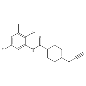 N-(5-chloro-2-hydroxy-3-methylphenyl)-1-(prop-2-yn-1-yl)piperidine-4-carboxamide Structure