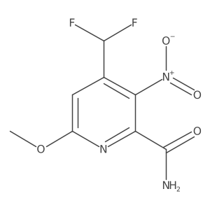2-Pyridinecarboxamide, 4-(difluoromethyl)-6-methoxy-3-nitro-结构式