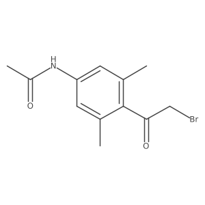 N-(4-(2-bromoacetyl)-3,5-dimethylphenyl)acetamide Structure