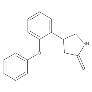 4-(2-Phenoxyphenyl)pyrrolidin-2-one结构式