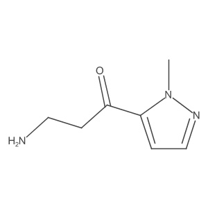 3-amino-1-(1-methyl-1H-pyrazol-5-yl)propan-1-one Structure