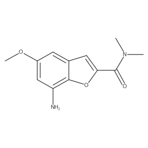 7-amino-5-methoxy-N,N-dimethyl-1-benzofuran-2-carboxamide Structure