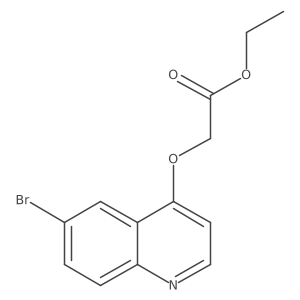 Ethyl 2-[(6-bromo-4-quinolinyl)oxy]acetate结构式