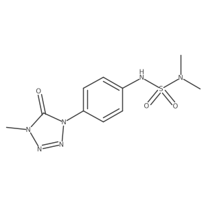 N inverted exclamation marka-[4-(4,5-dihydro-4-methyl-5-oxo-1H-tetrazol-1-yl)phenyl]-N,N-dimethylsulfamide Structure