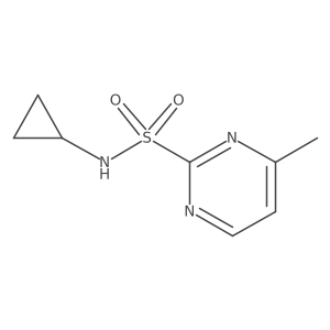 N-cyclopropyl-4-methylpyrimidine-2-sulfonamide Structure