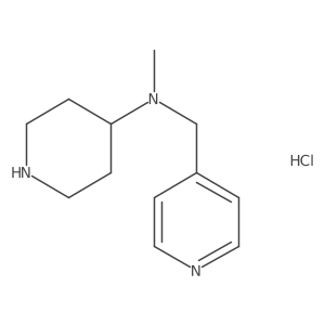 N-methyl-N-(pyridin-4-ylmethyl)piperidin-4-amine hydrochloride Structure