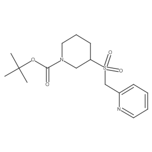 tert-Butyl 3-((pyridin-2-ylmethyl)sulfonyl)piperidine-1-carboxylate Structure