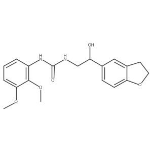 1-(2-(2,3-Dihydrobenzofuran-5-yl)-2-hydroxyethyl)-3-(2,3-dimethoxyphenyl)urea结构式