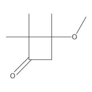 3-Methoxy-2,2,3-trimethylcyclobutan-1-one结构式