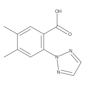 4,5-Dimethyl-2-(triazol-2-yl)benzoic acid Structure