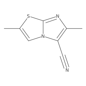 2,6-Dimethylimidazo[2,1-b][1,3]thiazole-5-carbonitrile Structure