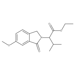 Ethyl 2-(6-methoxy-1-oxoisoindolin-2-yl)-3-methylbutanoate Structure