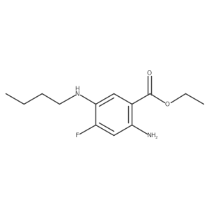 Ethyl 2-amino-5-(butylamino)-4-fluorobenzoate Structure