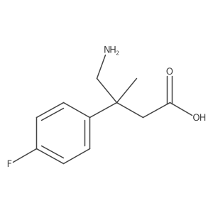 4-Amino-3-(4-fluorophenyl)-3-methylbutanoic acid Structure