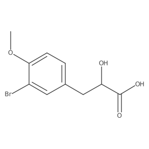 3-(3-Bromo-4-methoxyphenyl)-2-hydroxypropanoic acid Structure