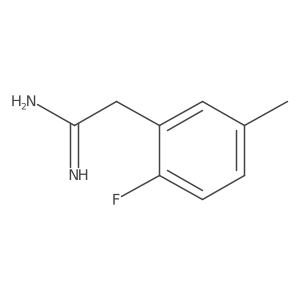 2-(2-Fluoro-5-methylphenyl)ethanimidamide Structure