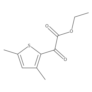 Ethyl 2-(3,5-dimethylthiophen-2-yl)-2-oxoacetate结构式