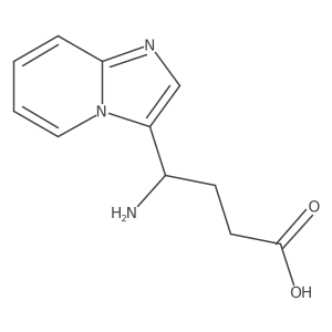4-Amino-4-{imidazo[1,2-a]pyridin-3-yl}butanoic acid结构式