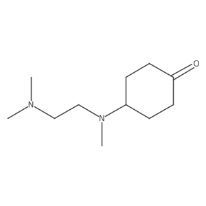 4-{[2-(Dimethylamino)ethyl](methyl)amino}cyclohexan-1-one结构式
