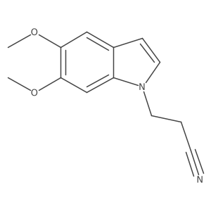3-(5,6-Dimethoxy-1H-indol-1-yl)propanenitrile结构式