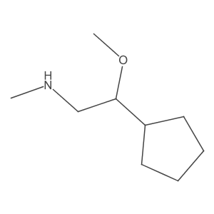 (2-Cyclopentyl-2-methoxyethyl)(methyl)amine结构式