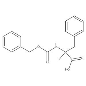 2-(((Benzyloxy)carbonyl)amino)-2-methyl-3-phenylpropanoic acid结构式