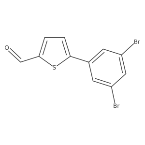 5-(3,5-Dibromophenyl)thiophene-2-carbaldehyde Structure