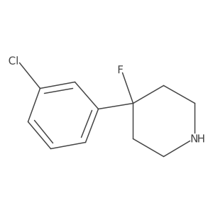 4-(3-Chlorophenyl)-4-fluoropiperidine Structure