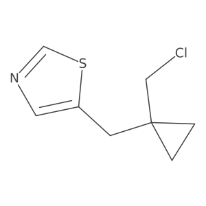5-([1-(Chloromethyl)cyclopropyl]methyl)-1,3-thiazole Structure