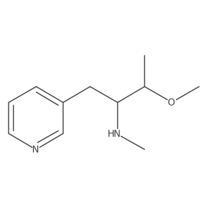 3-Pyridineethanamine, I+/--(1-methoxyethyl)-N-methyl- Structure