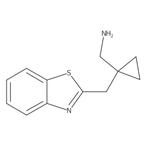 {1-[(1,3-Benzothiazol-2-yl)methyl]cyclopropyl}methanamine Structure