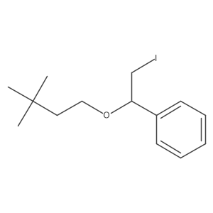 [1-(3,3-Dimethylbutoxy)-2-iodoethyl]benzene结构式
